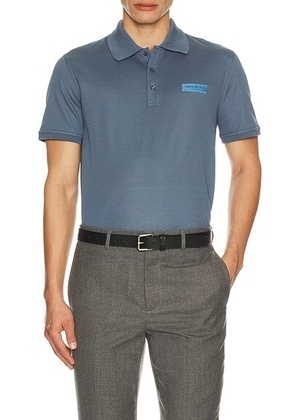 Givenchy Short Sleeve Polo Regular Fit in Military Blue - Blue. Size L (also in M, S, XL/1X, XXL/2X).