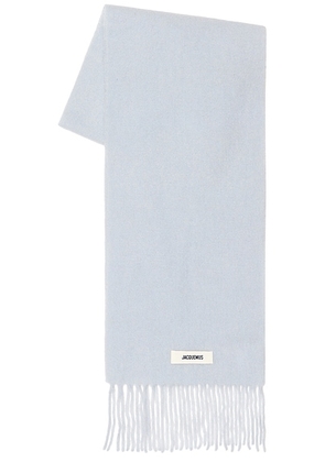 JACQUEMUS Large Echarpe Carro in Pale Lilac - Purple. Size all.