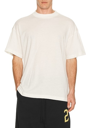 Fear of God ESSENTIALS Essential Tee in Ivory - White. Size L (also in M, S, XL/1X, XS, XXL/2X).