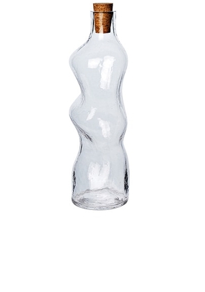 Ferm Living Dimple Bottle in Clear - Neutral. Size all.