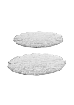 Ferm Living Momento Large Glass Stones - Set Of 2 in Clear - Neutral. Size all.