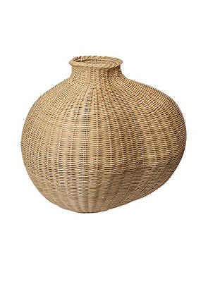Ferm Living Bola Braided Floor Vase in Natural - Neutral. Size all.