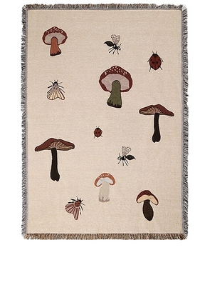 Ferm Living Forest Tapestry Blanket in Sand - Beige. Size all.