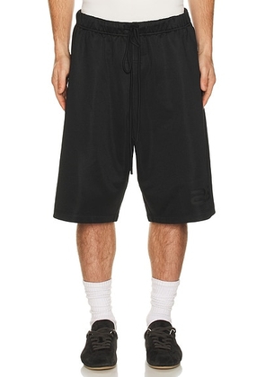 Fear of God ESSENTIALS Relaxed Sweatshort in Vintage Black - Black. Size L (also in M, S, XL/1X, XS, XXL/2X).