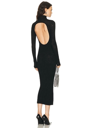 Givenchy Fitted Open Back Lace Dress in Black - Black. Size M (also in ).