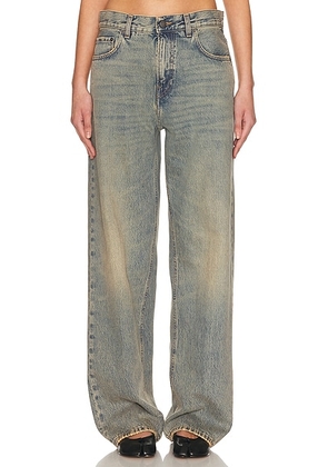 Haikure Bonnie Straight Leg in Earth Blue - Blue. Size 23 (also in 28, 29, 30).