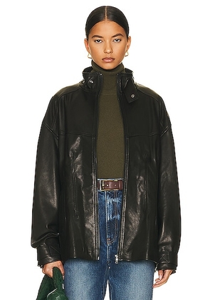 NOUR HAMMOUR Rue Jacket in Black - Black. Size 40 (also in 36).