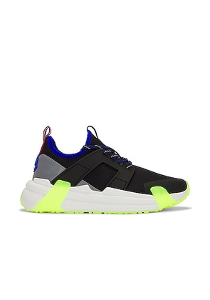Moncler Lunarove Low Top Sneakers in Royal Black Neon - Black. Size 42 (also in ).