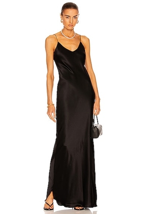 NILI LOTAN Cami Gown in Black - Black. Size L (also in M, S, XS).