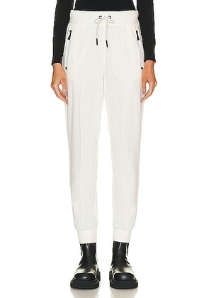 Moncler Grenoble Day-namic Sweatpant in White - White. Size L (also in M, S).