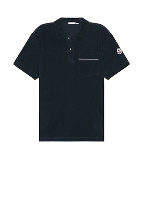 Moncler Polo in Navy - Black. Size M (also in S, XL).