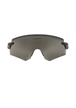 Oakley Encoder Sunglasses in Black & Grey in Matte Black & Prizm Black - Black. Size all.