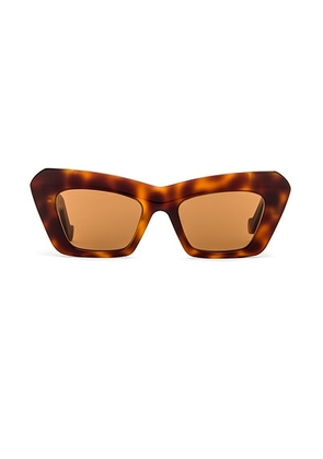 Loewe Acetate Cateye Sunglasses in Blonde Havana & Brown - Brown. Size all.