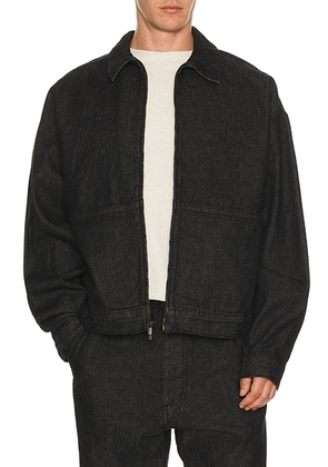 Fear of God ESSENTIALS Work Jacket in Vintage Black - Black. Size L (also in M).