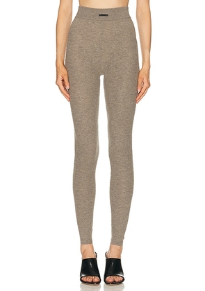 Fear of God ESSENTIALS Waffle Legging in Homestead Heather - Neutral. Size M (also in S, XS).
