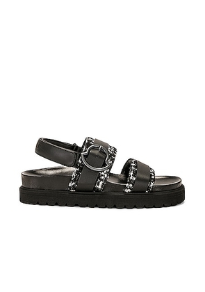 Moncler Bell Buckle Sandal in Black - Black. Size 36 (also in 37, 38, 39, 40, 41).