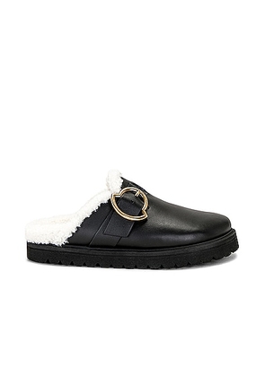 Moncler Bell Mule in Black - Black. Size 36 (also in 41).