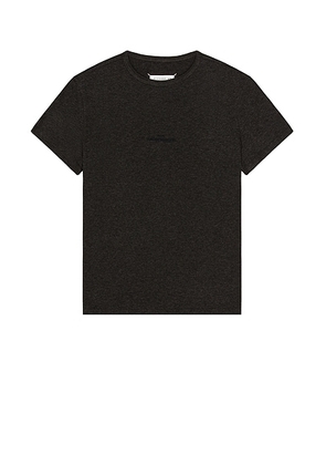 Maison Margiela Upside Down Logo Tee in Charcoal - Charcoal. Size 46 (also in ).