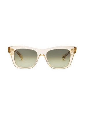 Oliver Peoples Ms. Oliver Square Sunglasses in Gold - Neutral. Size all.