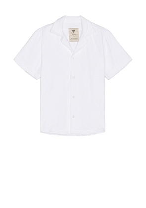 OAS Cuba Terry Shirt in White - Cream. Size M (also in ).