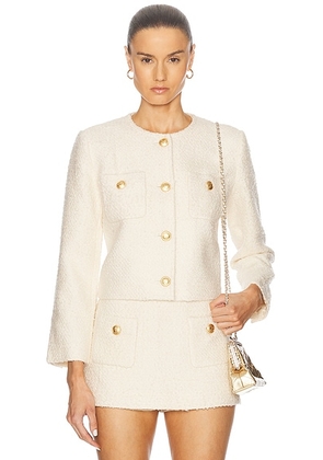 L'Academie by Marianna Dapheen Jacket in Light Beige - Beige. Size L (also in M, XL).