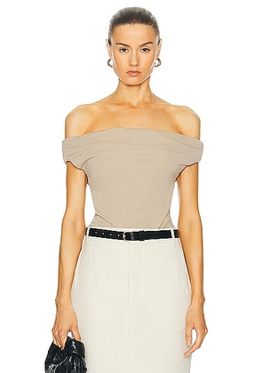L'Academie by Marianna Fio Top in Beige - Beige. Size XL (also in L).