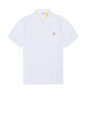 Moncler Genius x Palm Angels Short Sleeve Polo in White - White. Size XS (also in ).