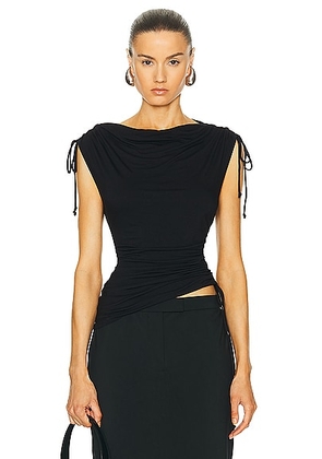 L'Academie by Marianna Greava Top in Black - Black. Size L (also in M).