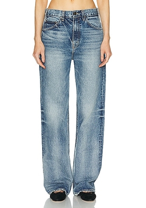 NILI LOTAN Mitchell Wide Leg in Summer Wash - Blue. Size 30 (also in 28).