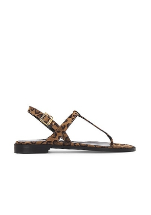 Manolo Blahnik Hata Suede Sandal in Print - Brown. Size 39.5 (also in ).