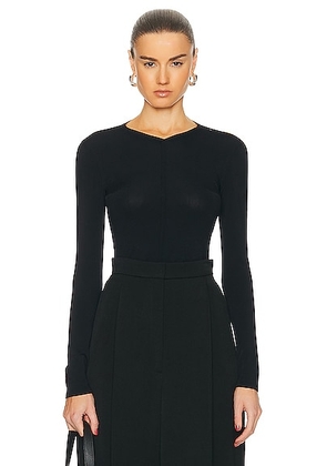 KHAITE Iskra Top in Black - Black. Size L (also in ).