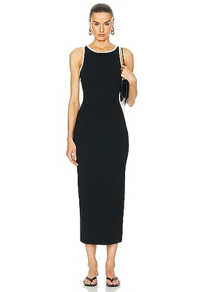 L'Academie by Marianna Vespera Midi Dress in Black - Black. Size L (also in M, XL).