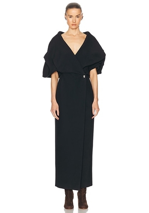 KHAITE Truman Dress in Black - Black. Size 0 (also in ).