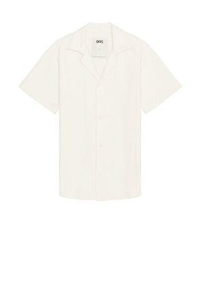 OAS Golconda Cuba Terry Shirt in Cream - Cream. Size M (also in S).