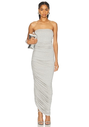 Norma Kamali Strapless Diana Gown in Light Grey - Grey. Size XS (also in ).