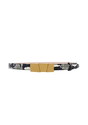 KHAITE Axel Antique Gold 20mm Belt in Natural - Nude. Size 90 (also in 70, 85).