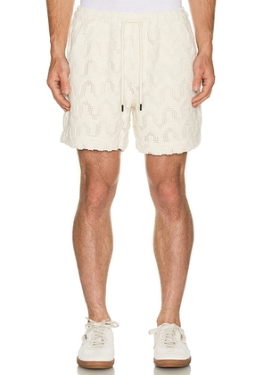OAS Atlas Crochet Short in Cream - Cream. Size S (also in ).