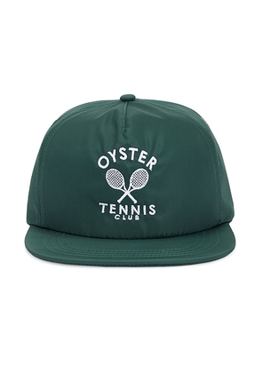 Oyster Tennis Club Members Hat in Green - Green. Size all.