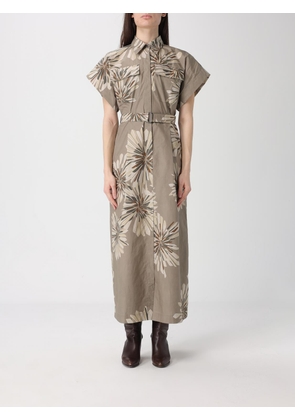 Dress BRUNELLO CUCINELLI Woman color Green