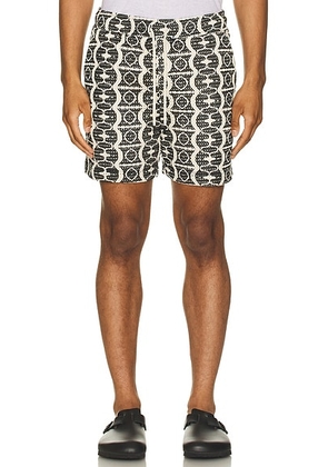 OAS Hypnotise Net Shorts in Black - Black. Size M (also in S).