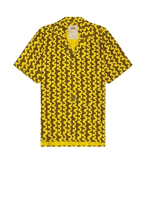 OAS Twine Cuba Linen Shirt in Yellow - Yellow. Size L (also in ).
