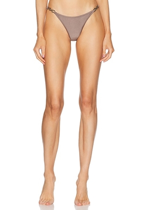 Miaou Nicola Bikini Bottom in Dust - Olive. Size XL (also in ).