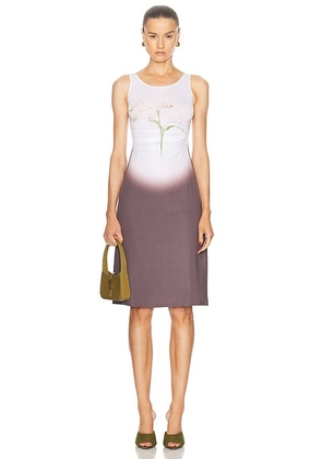 Maisie Wilen Software Midi Dress in Orchid - Grey. Size L (also in S).