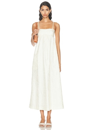 Loulou de Saison Cavola Dress in Ivory - Ivory. Size L (also in ).