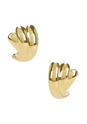 Lie Studio The Magda Earrings in Gold - Metallic Gold. Size all.