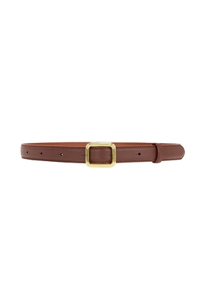 Lie Studio The Georgia Wide Belt in Chocolate Brown - Brown. Size 85 (also in 95).