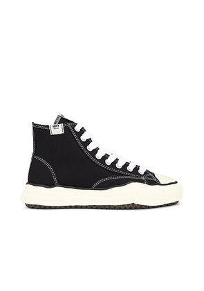 Maison MIHARA YASUHIRO Peterson Original Vintage Color Sole Canvas High-Top Sneaker in Black - Black. Size 42 (also in 44).