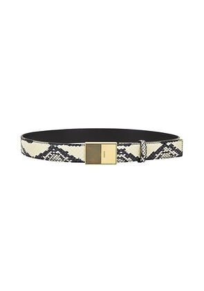 KHAITE Elio 30mm Belt in Natural & Antique Gold - Cream. Size 90 (also in ).