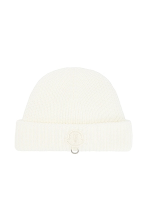 Moncler Genius X Willow Smith Wool Beanie in Cream - Cream. Size all.