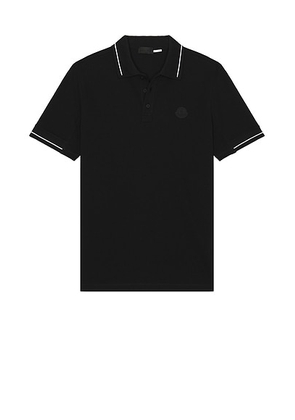 Moncler Short Sleeve Polo in Black - Black. Size XL/1X (also in ).